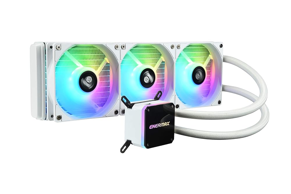 ENERMAX アドレッサブル型RGB LED水冷CPUクーラー LIQMAXIII360mm ホワイト ELC-LMT360-W-ARGB
