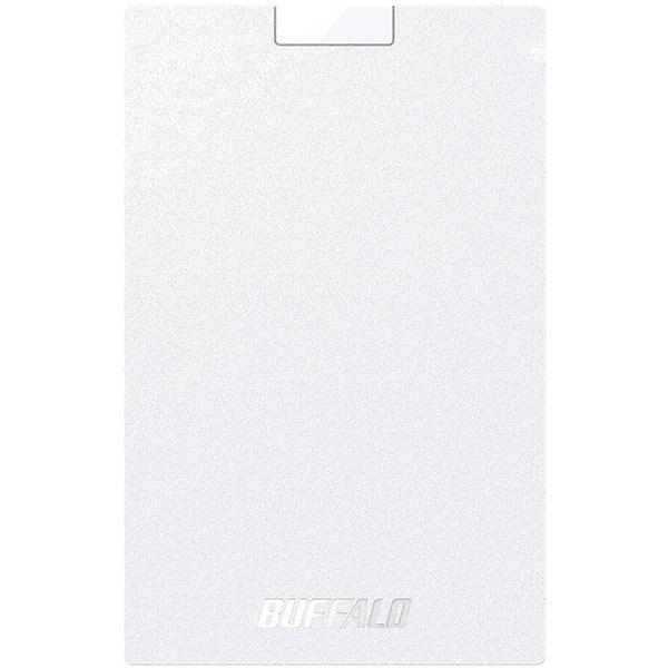 BUFFALO ポータブルSSD 240GB USB3.1（Gen1）対応 USB-A接続 耐振動・耐衝撃 SSD-PG240U3-WA ホワイト