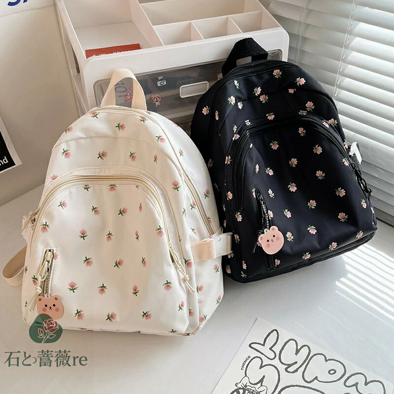 送料無料 バックパック リュックサック レディース ミニサイズ 花柄 4色入荷 鞄 大容量 通勤 通学 お出..