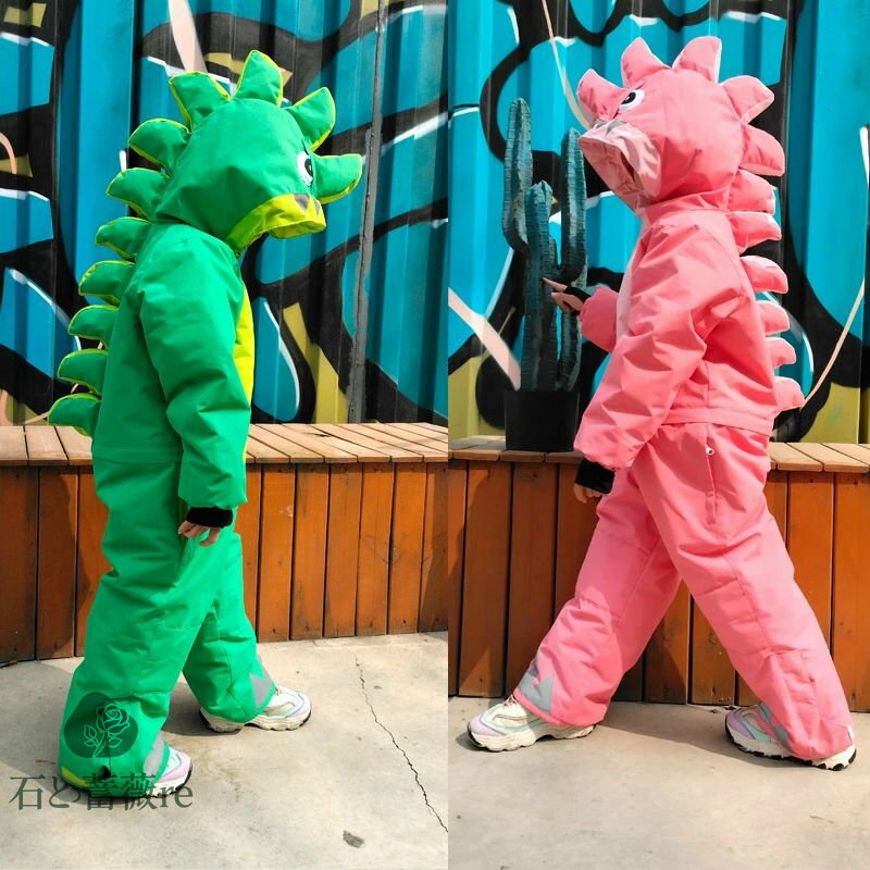 スキーウェア キッズ ワンピース スノーボードウェア 撥水 防風 ボードウェア スノボ ウェア スノーボ..