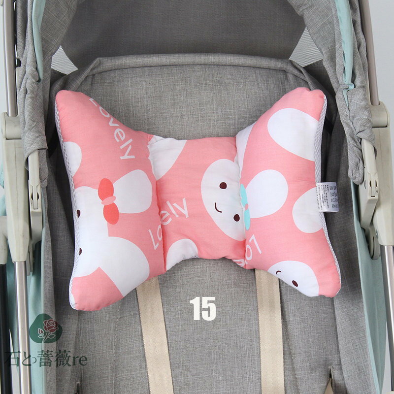 送料無料 ベビー 枕 寝返り防止クッション ベビーカー 赤ちゃん用ネックピロー クッション 生児 0歳 女の子 男の子 向き癖 出産祝い ベビー用品 プレゼント 11色 3