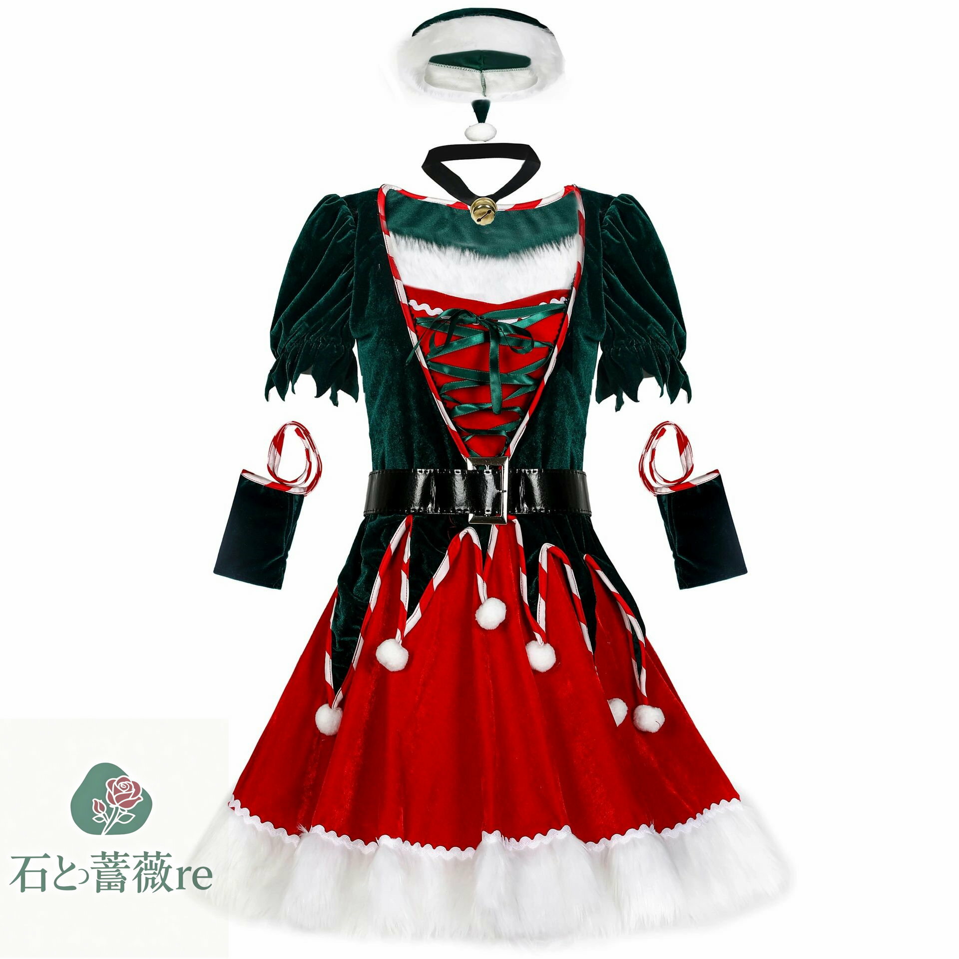 サンタ コスプレ サンタクロース ワンピース 帽子 クリスマス サンタコス セット 大人 セクシー 高級感..