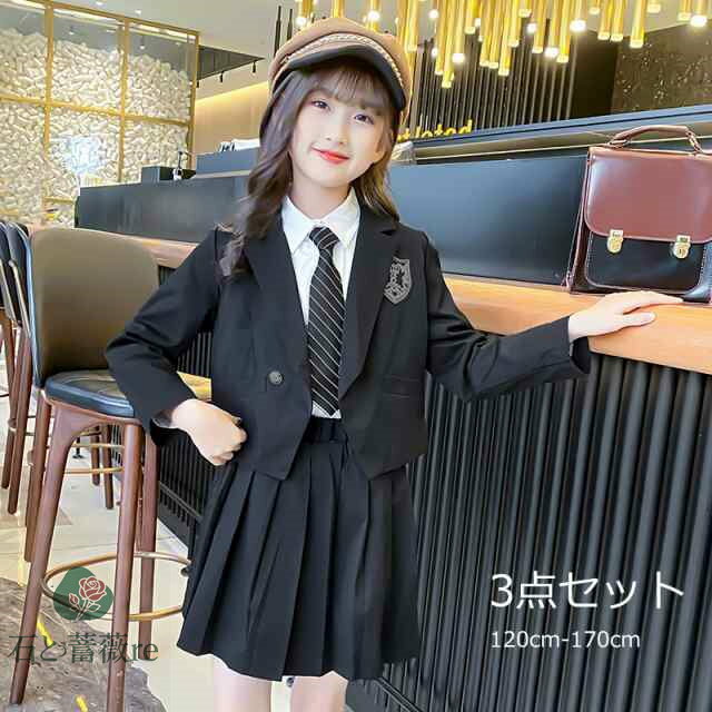 3点セット子供スーツキッズ女の子フ...