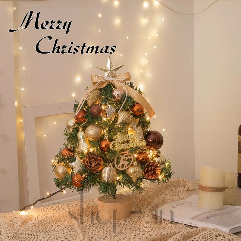 送料無料 クリスマスツリー 卓上 45cm ミニツリー 小さめ クリスマス飾り LEDイルミネーション オーナ..