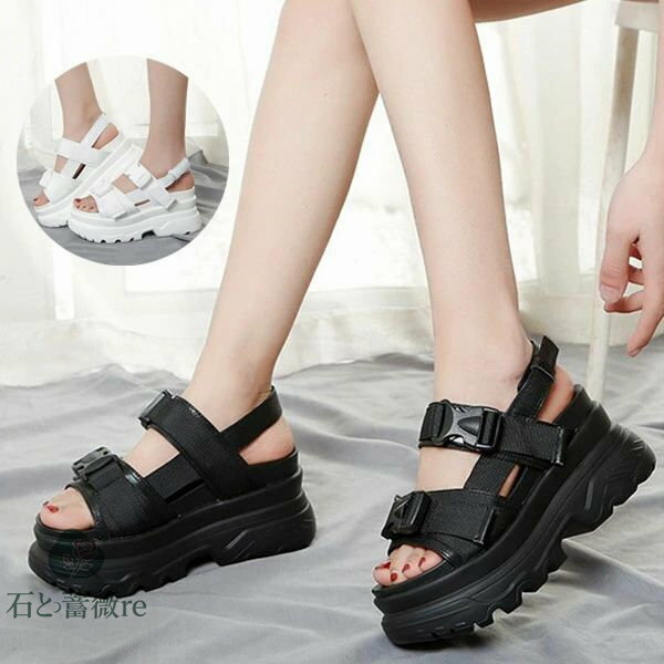 スポーツサンダル 厚底 レディース 厚底サンダル 7cm コンフォート サンダル ビーチサンダル 夏 防滑 軽量 レディース 厚底靴 靴 ベルク