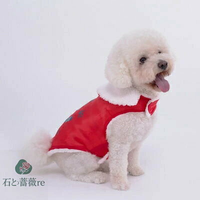 犬服 ドッグウェア ベスト ペット服 抜け毛防止 あったか プリント 裏起毛 小型犬 中型犬 防寒 ふわふ..