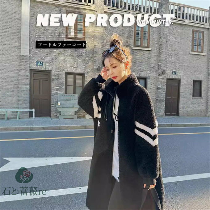 レディース ロングコート ロング丈 アウター プードルファーコート ファーコート 防風 防寒 ふんわり 暖かい あったか モコモコ 防寒コート カジュアル 着痩せ 可愛い 人気 きれいめ ゆったり 体型カバー 大きいサイズ 大きめ おしゃれ 上品 高級感 冬服 ブラック 送料無料