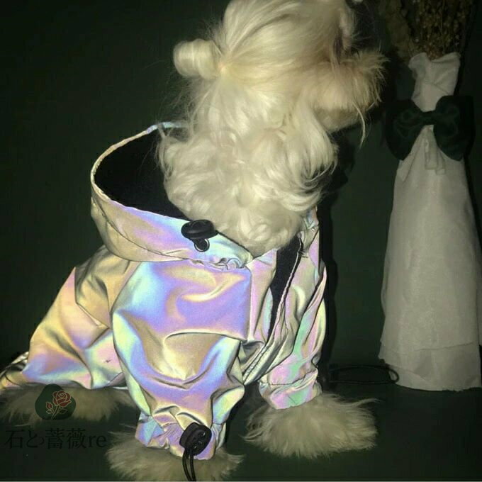 犬服 ドッグウェア ペット服 猫 ねこ ジャケット 厚手 あったか 夜光 小型犬 中型犬 防寒 ペット用品 ..