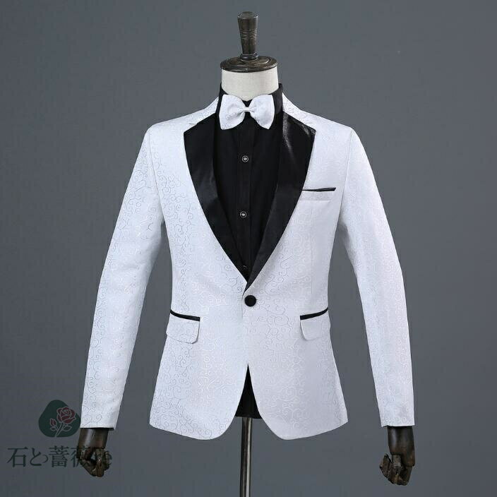 メンズ礼服スーツ上下セットアップ スーツジャケット　3色　上下セットアップ　スーツ 紳士用 ヒップホップ ダンスウェア 舞台魔術師演出服　クリスマス　公演服　司会者　撮影衣装　結婚式　二次会　カラオケジャケット　イベント　歌手