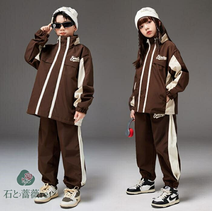 子供hiphopjazzダンス衣装 キッズヒップホップジャズダンス衣装 　クリスマス　コスチューム　切り替え..