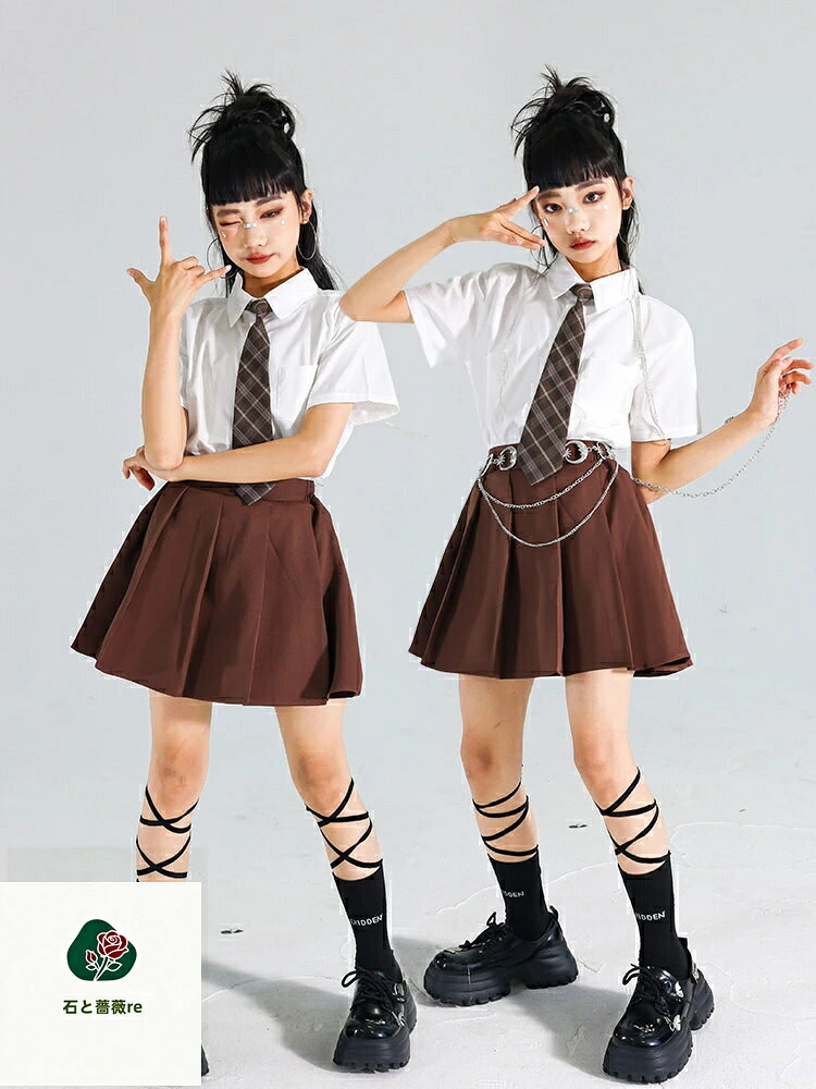 キッズ フォーマル 子供服 ダンス衣装 セットアップ パンツ スカート グレー ブラ...
