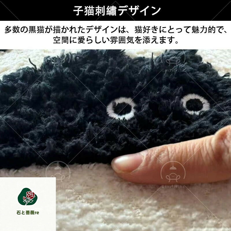 クッション 座布団 猫 スツール 50×50×25cm クッション 厚い 座布団 クッション 子供 いす 椅子 極厚 四角 ローチェア ふわふわ デスクワーク パソコン ゲーム チェア フットレスト 座椅子 インテリア 北欧 猫型 [3]