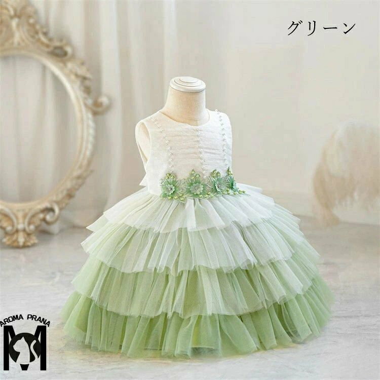 ベビードレス 赤ちゃん 80 結婚式 リングガール ドレス ピアノ発表会 ワンピース ...