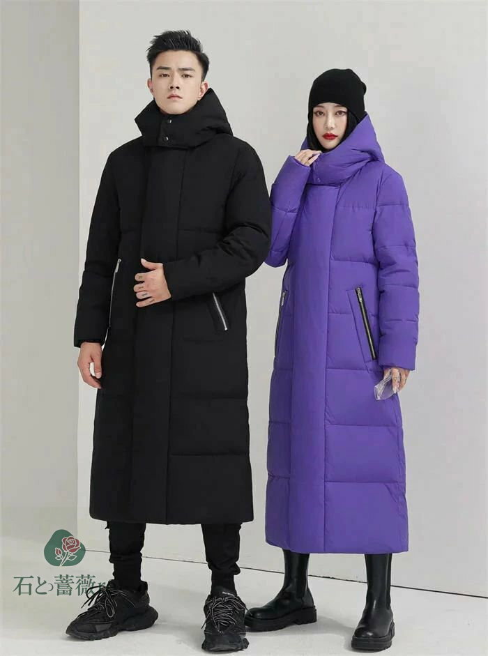 人気新作 お洒落秋冬 暖かい 男女兼用 ダウンジャケット フード付き 6色 アウター アウター ロング丈 中綿コート ペアルック カップルお揃い メンズ レディース コート ロングコート 通勤 オフィス 防寒 防風 厚手 メンズコート 30代40代50代