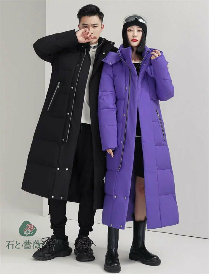 人気新作 お洒落秋冬 暖かい 男女兼用 ダウンジャケット フード付き 6色 アウター アウター ロング丈 中綿コート ペアルック カップルお揃い メンズ レディース コート ロングコート 通勤 オフィス 防寒 防風 厚手 メンズコート 30代40代50代