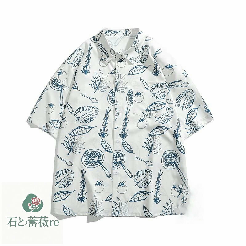 半袖シャツ メンズ アロハシャツ ボタニカル かりゆしウェア 接触冷感 大きいサイズ 柄シャツ おしゃれ アメカジ 夏 サマー 開襟シャツ メンズシャツ カジュアル
