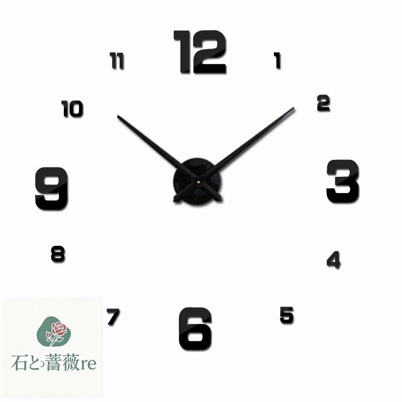 壁をデザインする自由な壁時計時計本体と数字が別々になっている時計。数字を自由に並べて自分だけの文字盤を作ることが出来ます。サイズ/直径約80-120cm ◆素材・材質:アクリル生産国/中国1.文字盤の部品を型から外します2.指で軽く押すとポ...