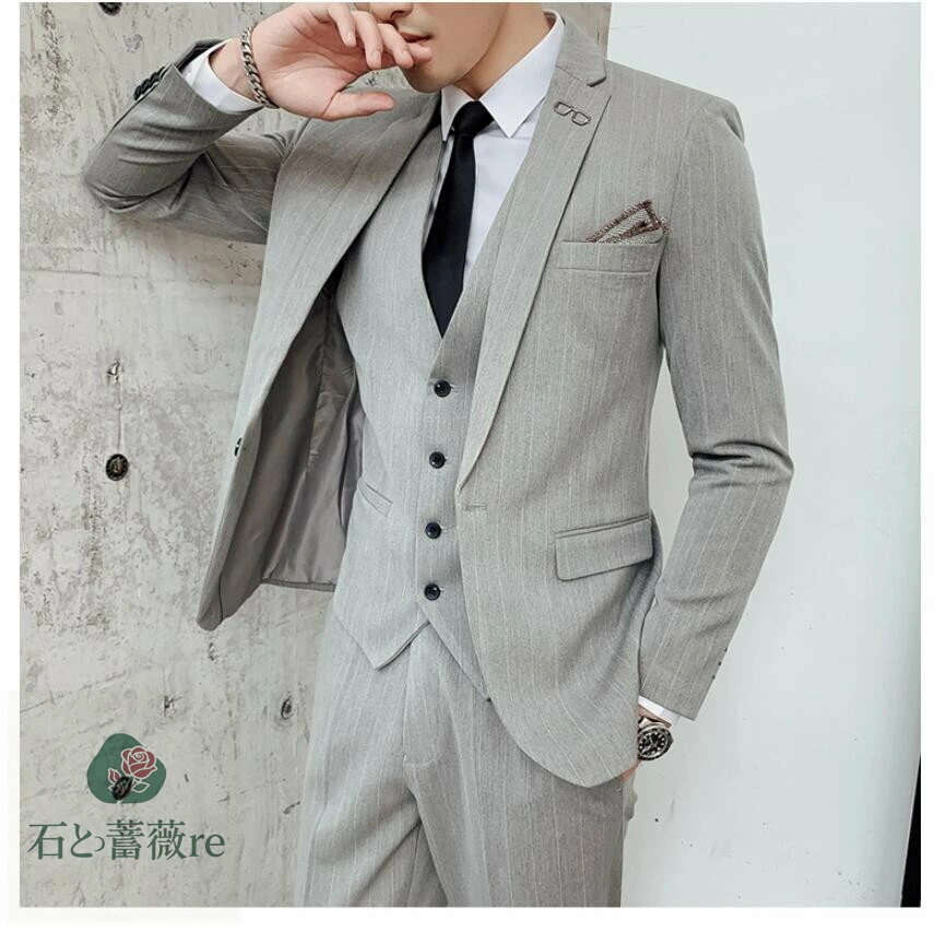 品質良い スーツ メンズ タキシード メンズスーツ 3点セットスーツ カッコイイ 1つボタンスーツ フォーマルスーツ 結婚式 二次会 成人式 卒業式 就職活 披露宴 ビジネススーツ カッコイイ 発表会 紳士服 人気定番