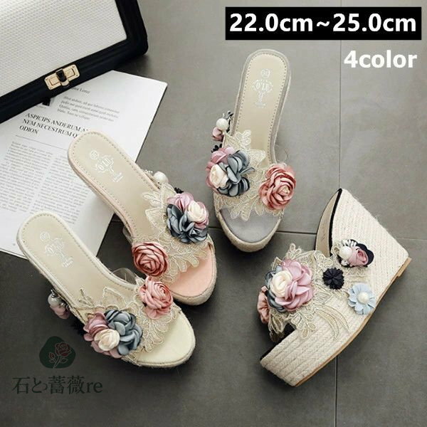 送料無料　ミュール レディース ウエッジソールサンダル クリアサンダル　痛くない 歩きやすい 厚底サンダルおしゃれ 厚底 美脚 サンダル 大きいサイズ 歩きやすい シューズ 春 夏　サンダル 22.0センチ〜25.0センチ 4色