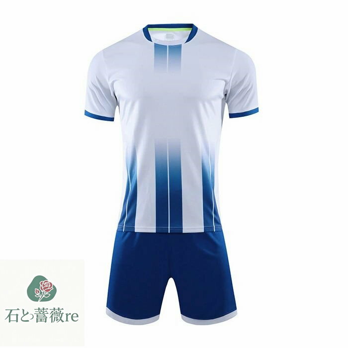 【印刷無料】ユニフォーム サッカー 大人用 子供 キッズ フットサルウエア トレーニングウエア ジュニア セットアップ 練習着 男性用 半袖 スポーツウエア 速...