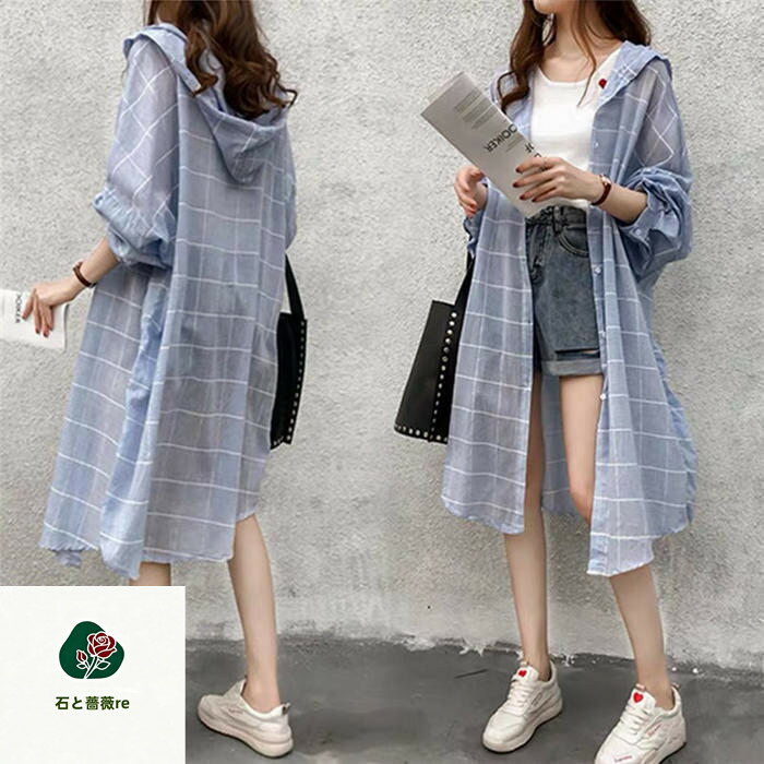 UVカット パーカー シャツ ガウン レディース トレンチコート 日焼け止め服 ラッシュガード フード付き 長袖 透け感 ロングカーディガン 薄手 着痩せ 春 夏 夏服 リゾート 長袖 ゆったり ビーチ アウター UVカット ライトアウター 前開き 羽織り 紫外線対策 送料無料