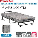 フランスベッド キャスター付き 折りたたみベット パンテオンN-71A シングル マットレスセット 折り畳みベット 折りたたみベッド 高齢者 キャスター付き マ...