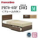 フランスベッド フレームのみ PR70-05F DR セミダブル 正規品 シンプルデザイン フラット ドロアー 引き出し 収納 ベッド ベッドフレーム チェストベッド すのこベッド スノコベッド すのこ スノコ スノコ床板 おしゃれ シンプル セミダブルサイズ 日本製 高品質 送料無料