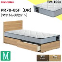 特別価格 ベッドセット フランスベッド セミダブル PR70-05F DR TW-100α TW100 マットレス ミディアム ソフト チェストベッド シンプル 薄型ヘッドボード ドロアー 引出し 収納 スノコ床板 セミダブルサイズ マットレスセット ベットセット セット 日本製 送料無料 設置無料