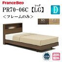 フランスベッド ベッドフレーム ダブル PR70-06C LG 脚付き 脚 レッグ 正規品 フレーム ベッド すのこ スノコ フレームのみ コンセント コンパクト キャビネット ダブルサイズ 日本製 高品質 送料無料