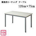【送料無料】業務用ミーティングテーブル 4本脚 TL1275 ネオホワイト●サイズ:幅1200×奥行750×高さ700(mm)ハイテクウッド タック 施設用家具 ユニバーサル 業務用テーブル ミーティング低圧メラミン オフィス家具 インテリア 事務所 低価格