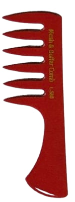 メッシュ＆バッファーコーム L レッド