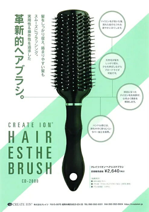 CREATE ION クレイツイオン ヘアエステブラシ CD-2000 island-b-10014178 愛らんどびゅーてぃ サンプル画像2
