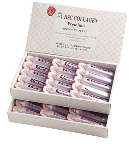 HSC COLLAGEN Premium 20ml×15本本格派サロンホームケアサプリメント。生コラーゲン10,000mg＆高級ツバメの巣で2週間集中ケア。鳥取大学との共同研究により、粉末化しない業界初の「生コラーゲン」を使用。国内産真鯛から抽出した「液体コラーゲン10,000mg」に「ツバメの巣」をプラス、このツバメの巣は、酵素処理した「コロカリア」を配合しました。さらにローヤルゼリーやプロポリス、ざくろ濃縮果汁にビタミンCを配合。いままでの商品では満足できなかった方の為におすすめできる美容ドリンクです。また、保存料不使用を実現しています。【ご使用方法】1日1本を目安にお飲み下さい。冷やすとさらに美味しくなります。 お客様により、味の感じ方が変わります。ザクロ、蜂蜜を配合しており、甘く、濃厚で飲みやすい味に仕上げています。また疲れや寝不足、体内バランスが乱れている方の場合、甘酸っぱく感じることがございます。【原材料】加水分解コラーゲン、はちみつ、ざくろ濃縮果汁、ツバメの巣粉末（デキストリン、酵素処理燕か）ビタミンC、ローヤルゼリーエキス、プロポリス抽出物、クエン酸、香料【保存方法】直射日光を避け、冷暗所で保管して下さい。 【ご使用上の注意】●お肌に合わないときは、ご使用をお止め下さい。そのままご使用を続けますと、症状を悪化させることがありますので 皮膚科専門医等にご相談されることをお進め致します。●傷やはれもの、湿疹等、異常のある部位にはお使いにならないで下さい。●乳幼児の手の届かないところに保管して下さい。 ●直射日光の当たる場所、極端に高温や低温になる場所には保管しないで下さい。 ●その他、本商品の取り扱いをよく読んでご使用下さい。■複数店舗で在庫共有のため万が一在庫がない場合は、納期をメールでおしらせします。■パッケージ・デザインは予告なく変更となる場合があります。■商品がリニューアルした場合はリニューアル後の商品をお届けする場合があります。■ゆうパケット及びレターパックプラスでの発送は日時指定、代引き不可となります。箱潰れ等の商品の保証はございませんのでご了承の上、ご購入下さい。◎商品をお受け取りになれなかった場合は再発送には通常の送料が必要となります。メーカー：HSC　COLLAGEN 区分：化粧品製造国：日本広告文責：有限会社アイリスTEL/FAX：078-646-8629