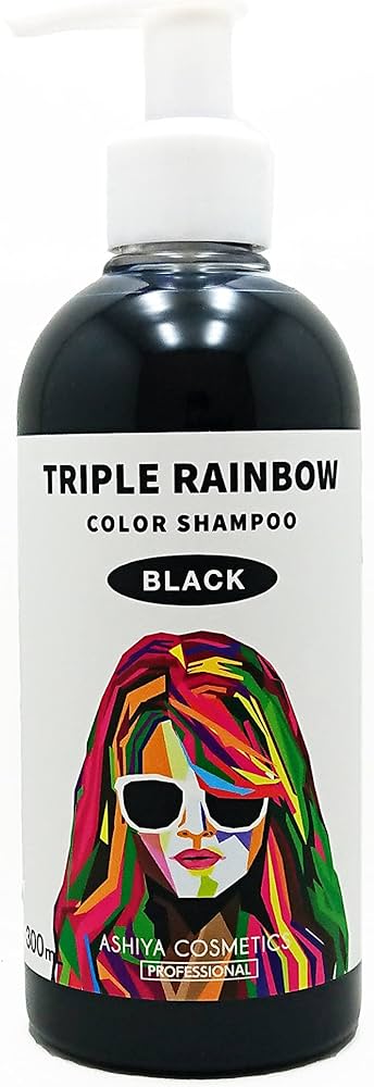 乐天商城 - トリプルレインボー カラーシャンプー ブラック 300ml