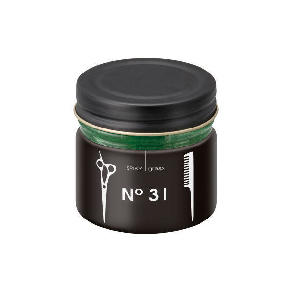 イリヤコスメティクス スパイキー グリークスN°31BB ムスクの香り (60g) SPIKY greax 31 BB 今度のグリークスNo.31は香りで選ぶ2タイプ！ シャンプーなしでもスッキリ落とせるグリークスに新しい仲間が加わりました！ グリークス31のツヤ感、セット力はそのままに新たな香りの2品が登場。 スーパーハードなセット力と自然なツヤ感を望む方に。 スタイリングを崩さず強力キープ。 男性のベリーショートヘアに。 ◎ワックス3：グリース1 【ご使用上の注意】●お肌に合わないときは、ご使用をお止め下さい。そのままご使用を続けますと、症状を悪化させることがありますので 皮膚科専門医等にご相談されることをお進め致します。●傷やはれもの、湿疹等、異常のある部位にはお使いにならないで下さい。●乳幼児の手の届かないところに保管して下さい。 ●直射日光の当たる場所、極端に高温や低温になる場所には保管しないで下さい。 ●その他、本商品の取り扱いをよく読んでご使用下さい。■複数店舗で在庫共有のため万が一在庫がない場合は、納期をメールでおしらせします。■パッケージ・デザインは予告なく変更となる場合があります。■商品がリニューアルした場合はリニューアル後の商品をお届けする場合があります。■ゆうパケット及びレターパックプラスでの発送は日時指定、代引き不可となります。箱潰れ等の商品の保証はございませんのでご了承の上、ご購入下さい。◎商品をお受け取りになれなかった場合は再発送には通常の送料が必要となります。メーカー：イリヤコスメティクス 区分：化粧品製造国：日本製広告文責：有限会社アイリスTEL/FAX：078-646-8629