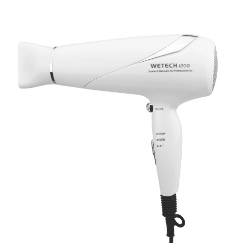 WETECH1200 マイナスイオンドライヤー ホワイト WJ-7021