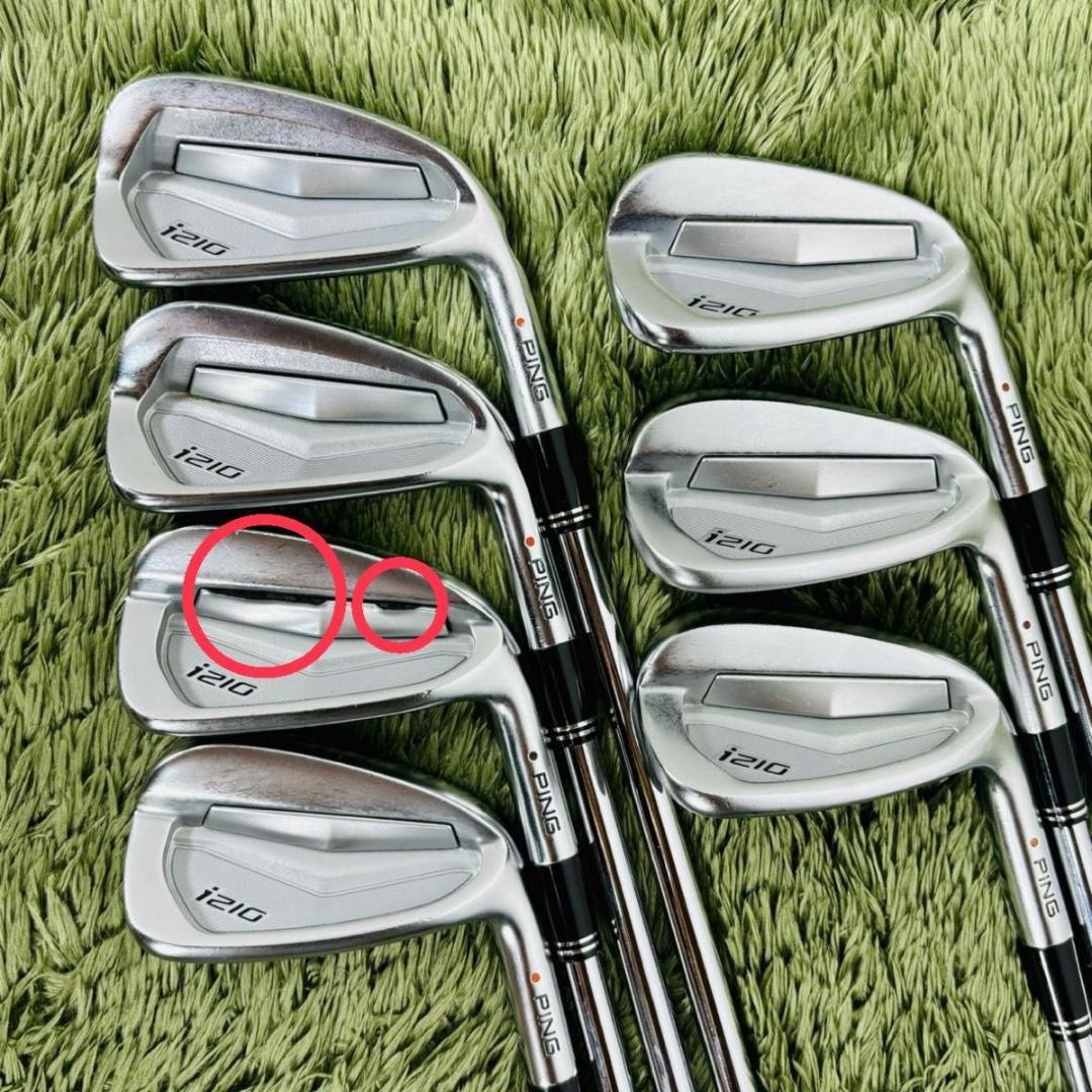 【中古】PING ピン i210 アイアン7本セット メンズゴルフ 初心者 入門 大人気モデル スチールシャフト 右利き flex X N.S.PRO modus3 TOUR120 モーダス