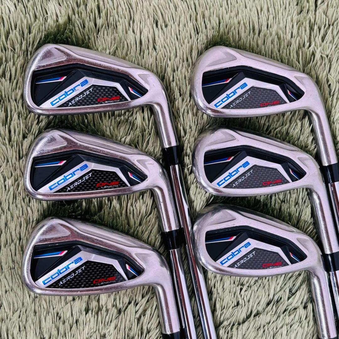 【中古】コブラ エアロジェット ワンレングス アイアン6本セット メンズゴルフ 初心者 大人気モデル COBRA AEROJET ONE LENGTH flex S ELEVATE MPH 95 エレベート スチールシャフト
