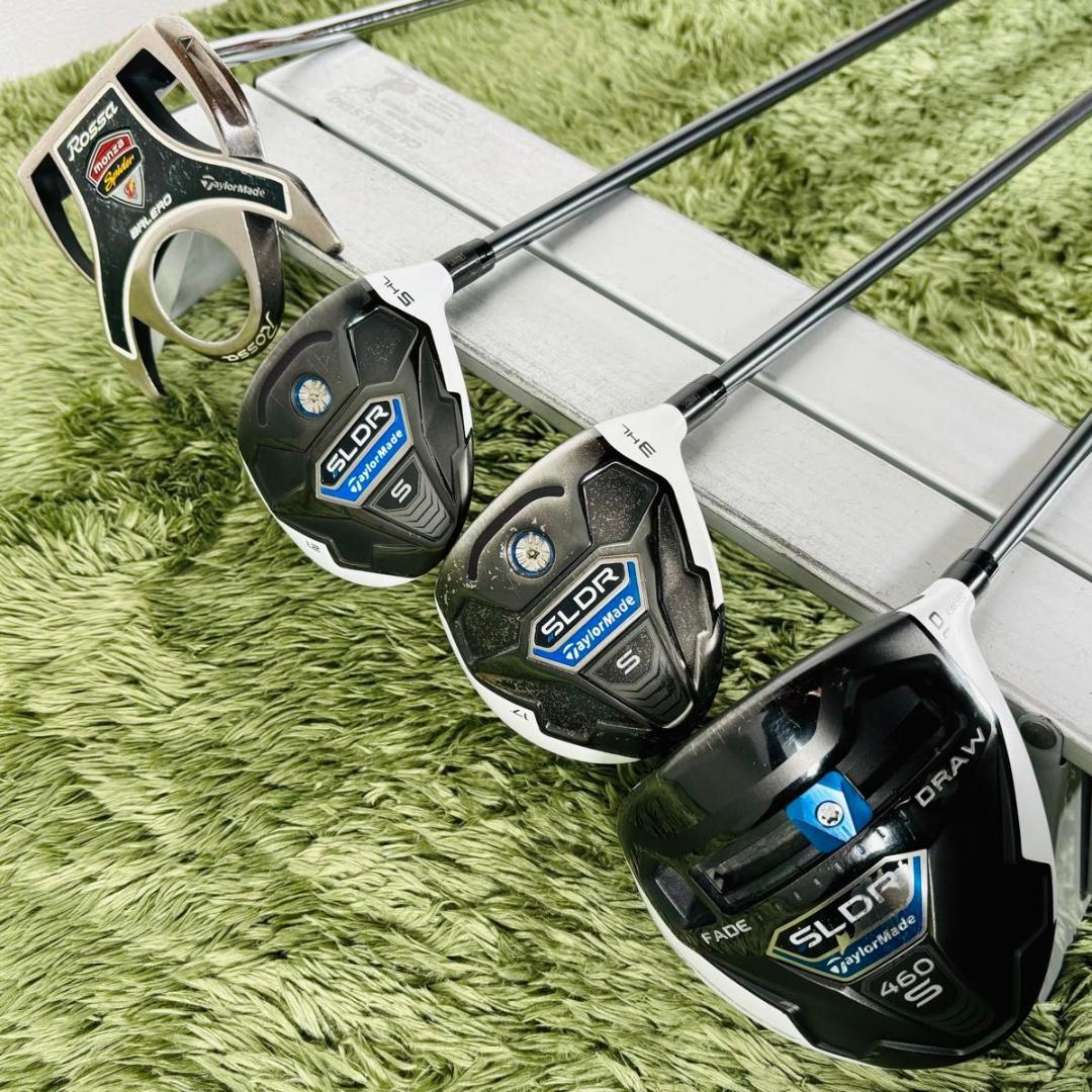 【中古】テーラーメイド SLDR S 12本セット メンズゴルフ 初心者 入門 大人気 TaylorMade flex S
