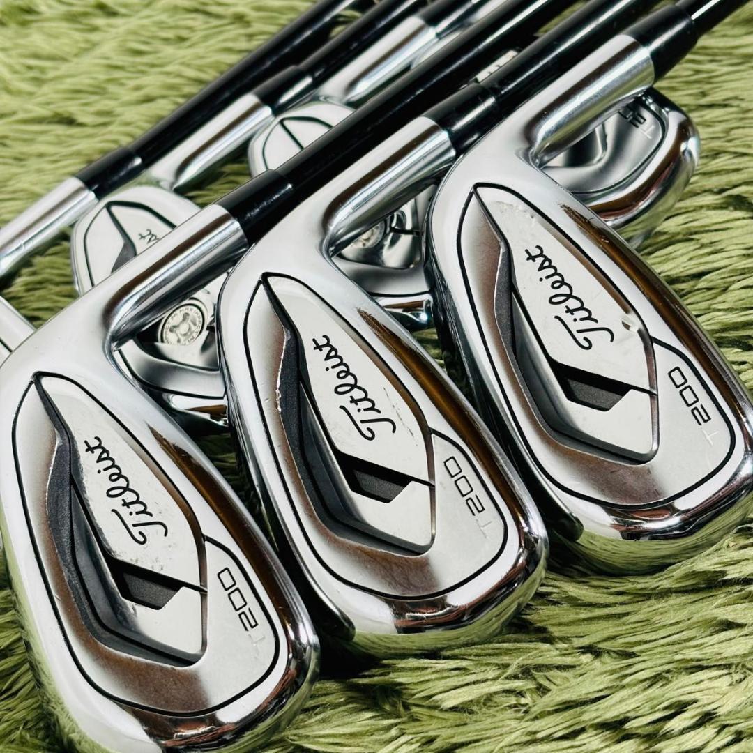 【中古】タイトリスト T200 アイアン7本セット メンズゴルフ 初心者 入門 大人気モデル Titleist ワンフレックス KUROKAGE 60i クロカゲ カーボンシャフト 右利き