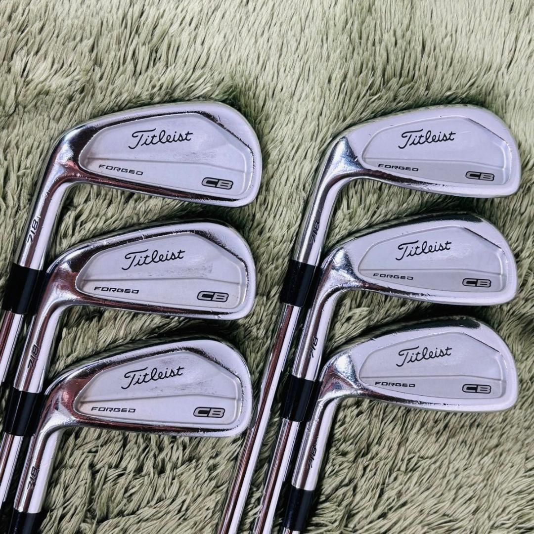 【中古】タイトリスト 718 CB レフティ アイアン6本セット メンズゴルフ 初心者 大人気モデル 左利き Titleist N.S.PRO 950GH スチールシャフト flex R