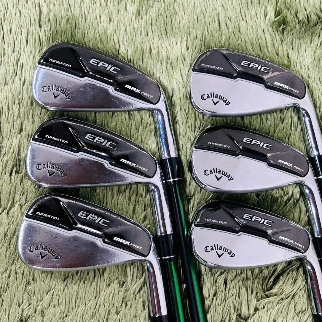 【中古】キャロウェイ エピックマックスファスト アイアン6本セット メンズゴルフ 初心者 大人気モデル Callaway EPIC MAX FAST SPEEDER EVOLUTION スピーダーエボリューション カーボンシャフト 右利き flex R