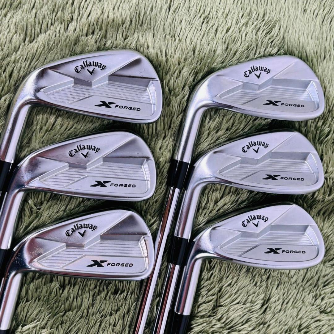 【中古】キャロウェイ Xフォージド レフティ アイアン6本セット メンズゴルフ 初心者 大人気モデル Callaway X FORGED 2018年モデル 左利き flex S