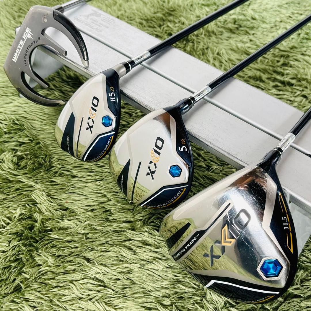 【中古】XXIO ゼクシオ オール12代目 MP1200 11本セット メンズゴルフ 初心者 入門 DUNLOP ダンロップ flex R