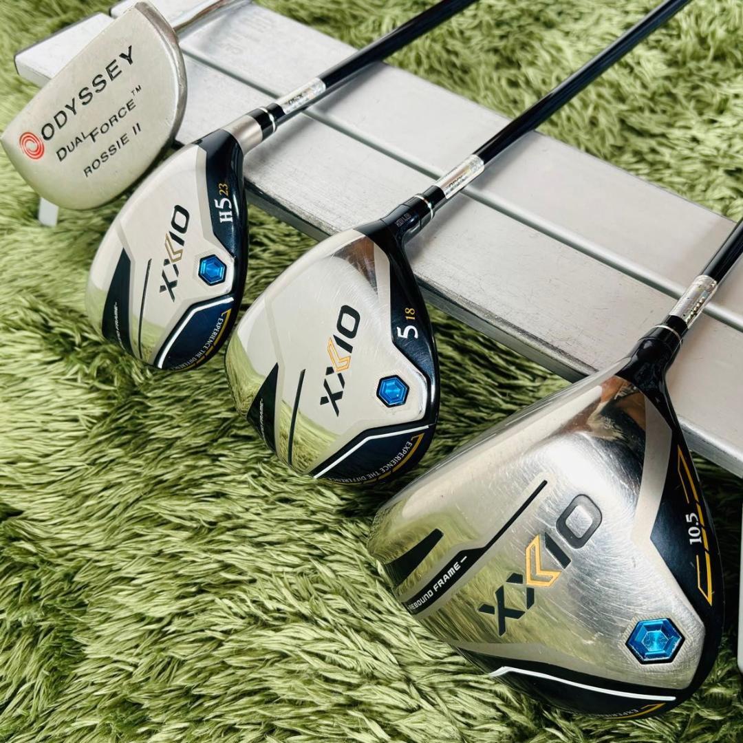 【中古】XXIO ゼクシオ オール12代目 MP1200 11本セット メンズゴルフ 初心者 入門 DUNLOP ダンロップ flex SR