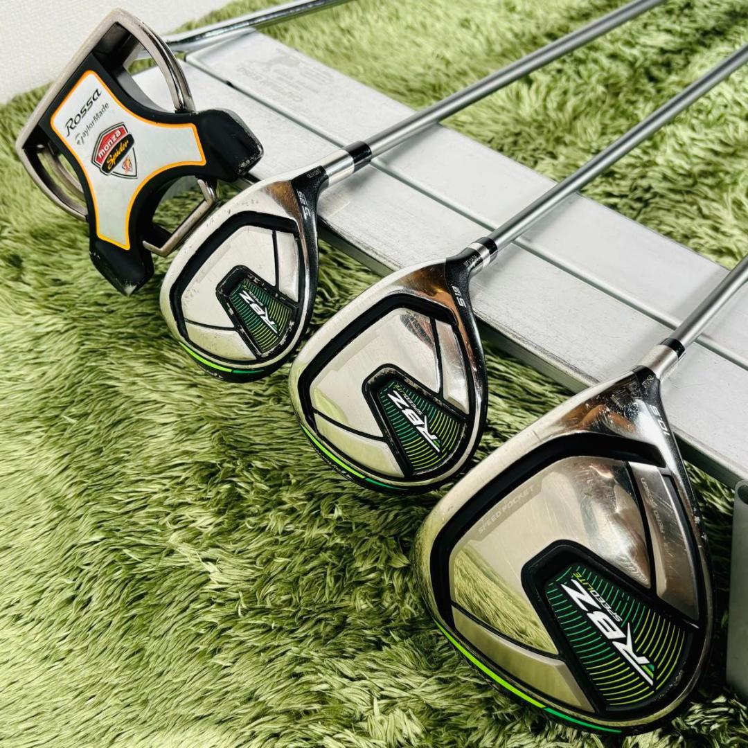 【中古】テーラーメイド RBZ スピードライト 10本セット メンズゴルフ 初心者 入門 TaylorMade flex S