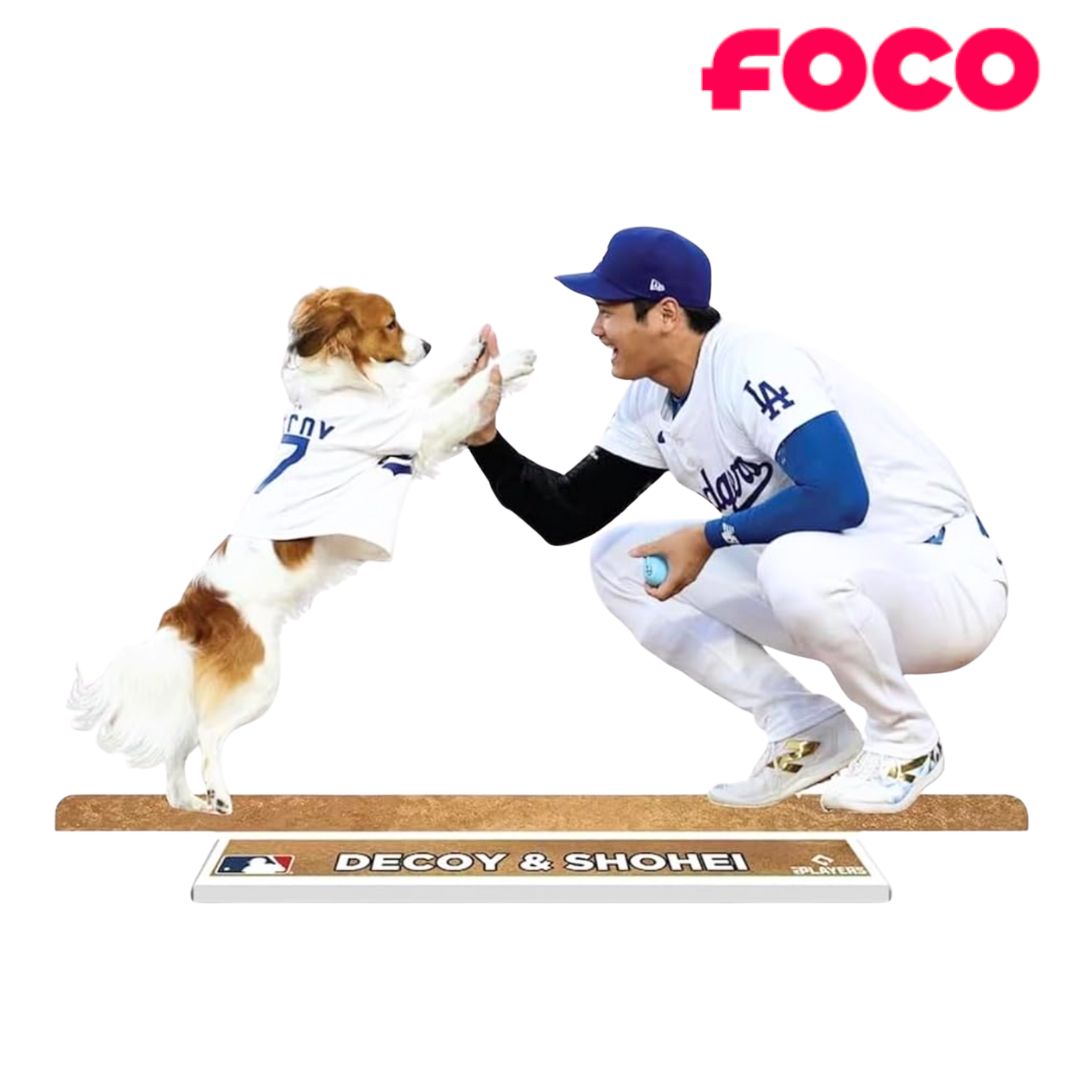 【MLB公式】FOCO 大谷翔平＆デコピン ピッチング スチレンスタンド グッズ ドジャース