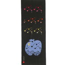 【47Japan Rediscovery(47ジャパン・リディスカバリー)】手ぬぐい 青森 りんご ブラック 日本製 インクジェットプリント【2025SS】