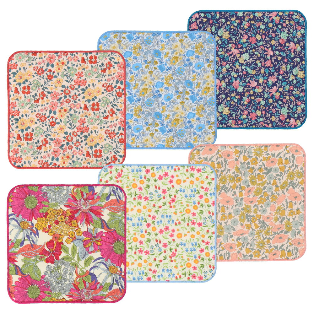 リバティ リバティプリント タオルハンカチ 20cm×20cm 【2024SS】[Angelica Garla][Little Mirabelle][Poppy＆Daisy][Annabella][Florence May][Birdsong]【 タオルハンカチ リバティプリント コットン100％ ギフト プチギフト 引越 挨拶 内祝 お礼 お返し 退職 異動 】