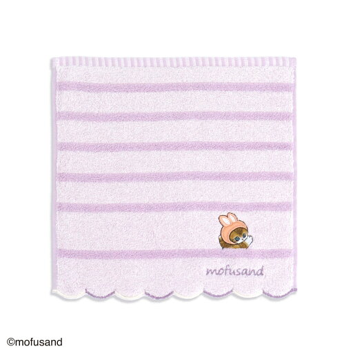 『mofusand』 タオルハンカチ 25cm×25cm ひょっこり ピンク 『mofusand』 タオルハンカチ 25cm×25cm ひょっこり ピンク